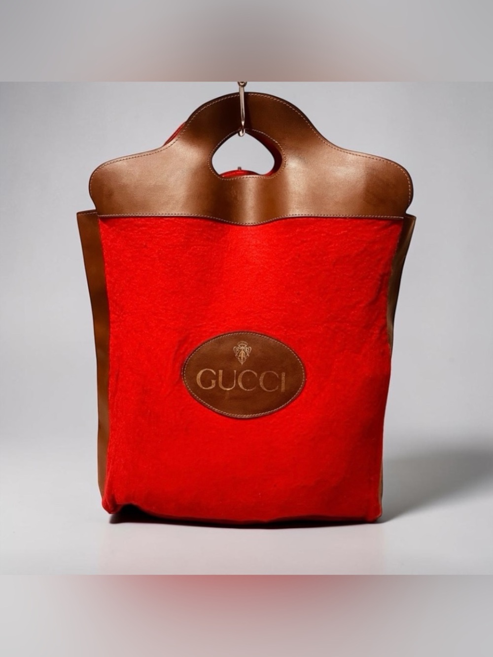 Gucci Vintage Felt Shopper Tote Bag - Picture 6 of 15